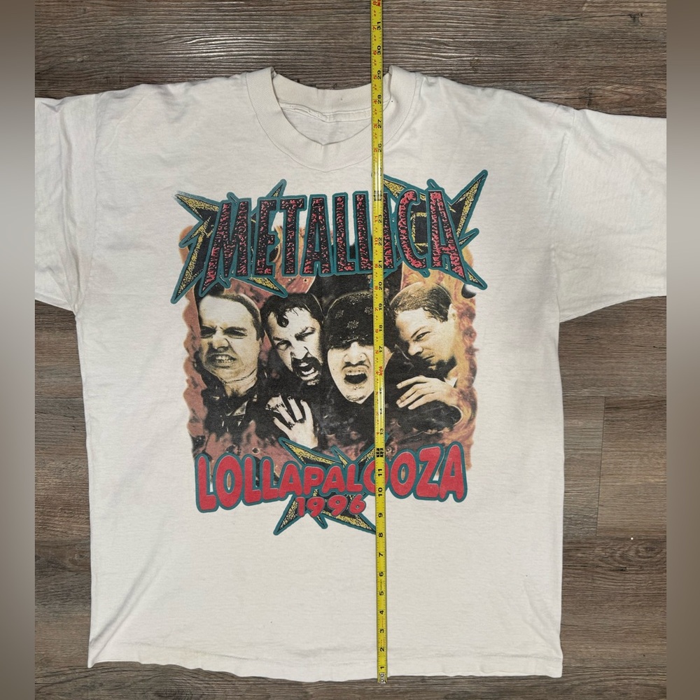 RARE VINTAGE Metallica 1996 Lollapalooza T-Shirt - Picture 12 of 15
